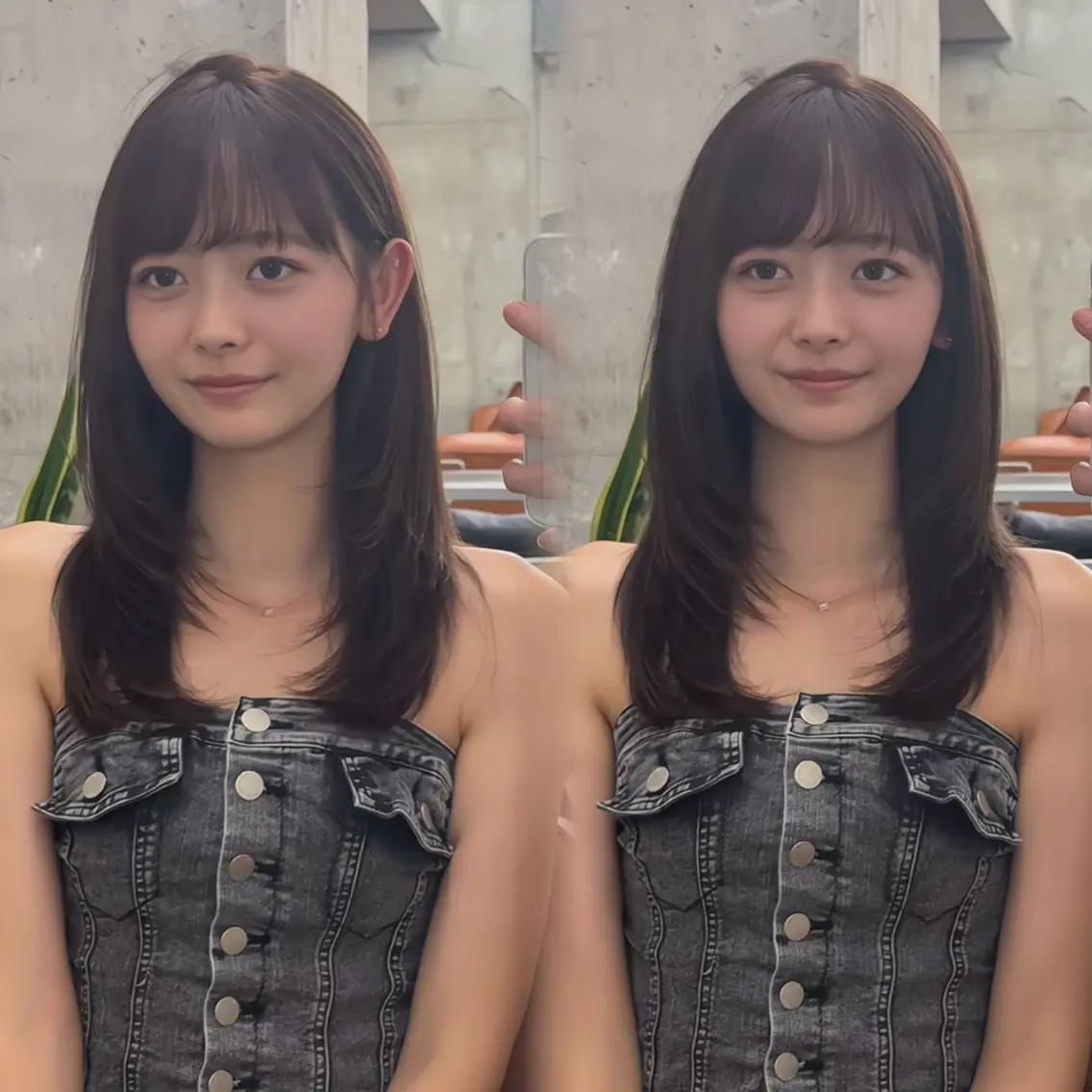 セミロング カラー レイヤーカット レイヤー🐏髪質改善 /透明感/みっきーのヘアスタイル