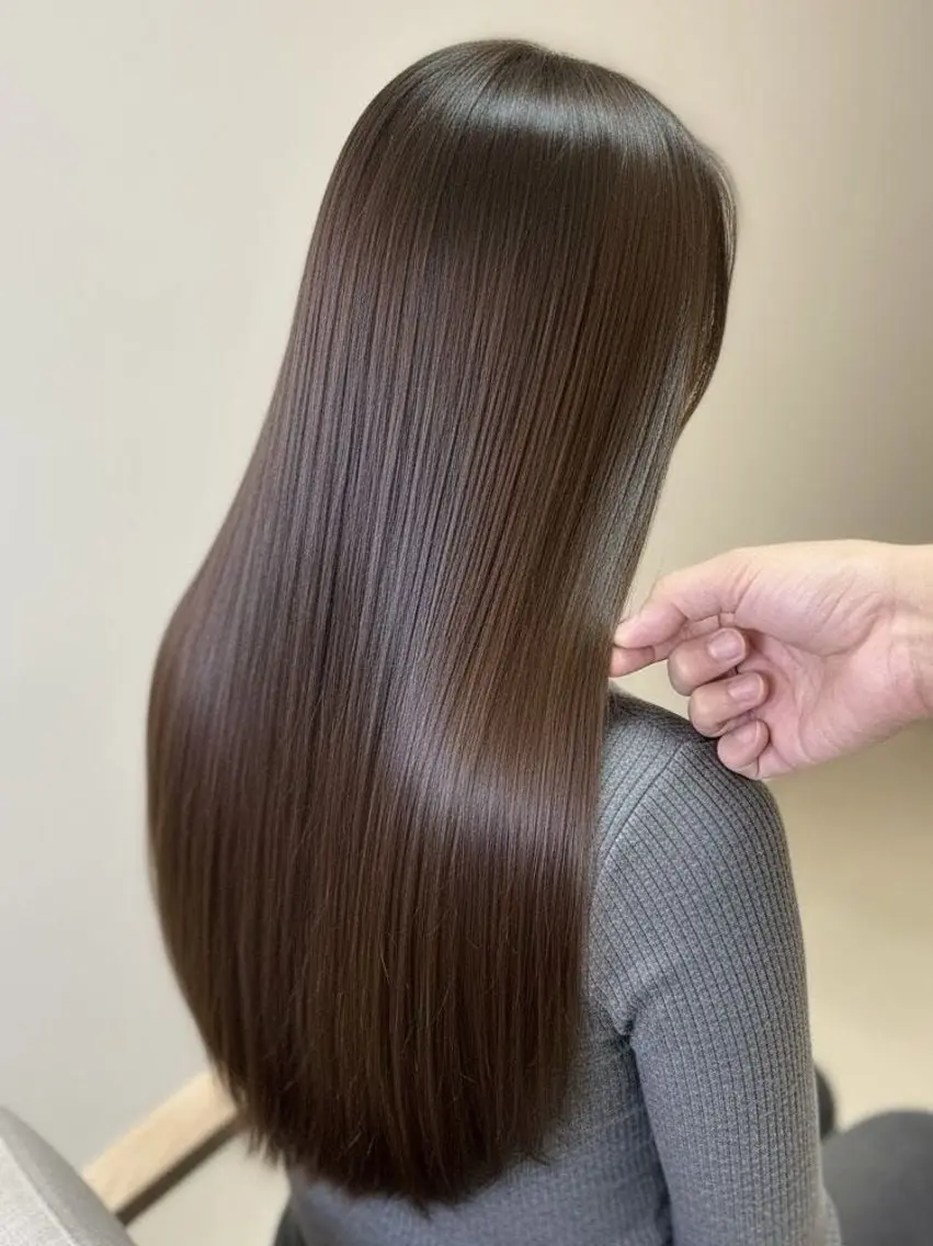 【美髪つるりんちょ】🌿cut➕つるりんちょ縮毛矯正トリートメント✨¥22000円〜の写真