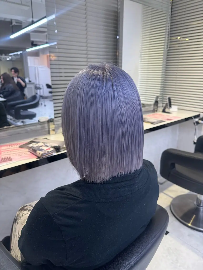 ミディアム カラー ヘアアレンジ ブリーチ ケアブリーチ ヘアカラー 🥀レイヤー×ハイト ーントレンドヘア🥀のヘアスタイル