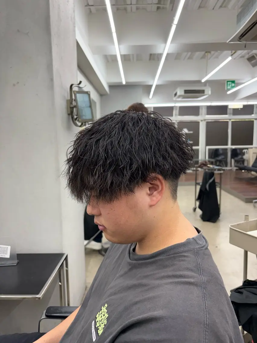 メンズカット+パーマの写真