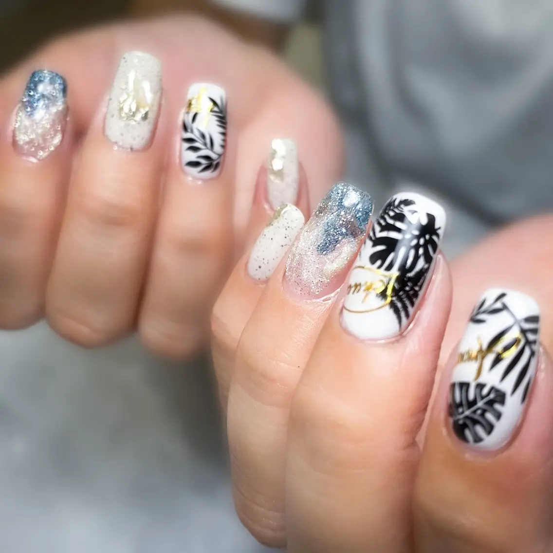ネイル 夏ネイル ハンドネイル &.nail/ ニュアンス/持込み可のネイルデザイン