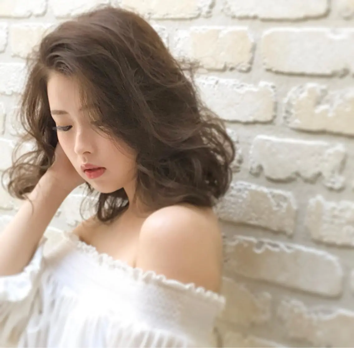 セミロング 大倉 遥香のヘアスタイル