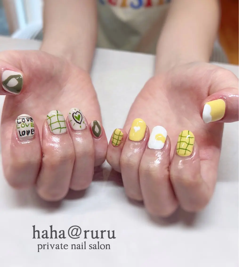 ネイル 持ち込み ハンドネイル haha@ ruruのネイルデザイン