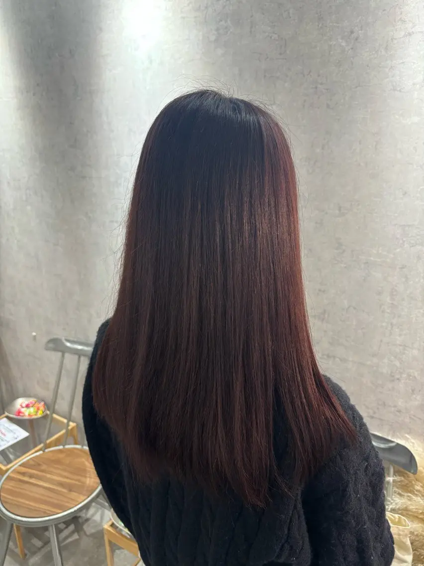 カラー ピンクカラー 石原 望来のヘアスタイル