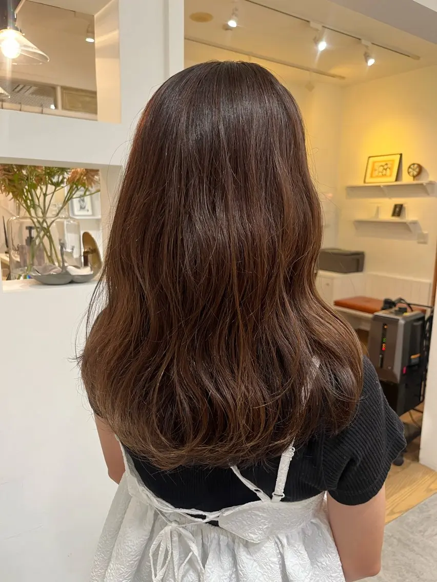 ロング トリートメント ヘアカラー トリートメント 無料カットモデル‪✨ ✂️Nanami🌷のヘアスタイル