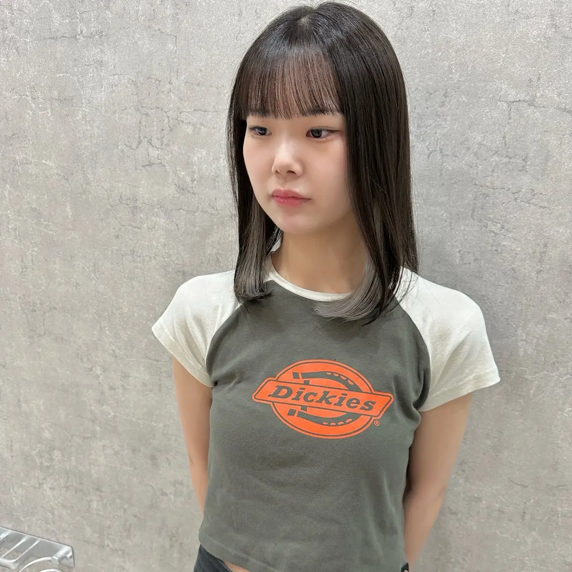 ミディアム カラー はちすか るかのヘアスタイル