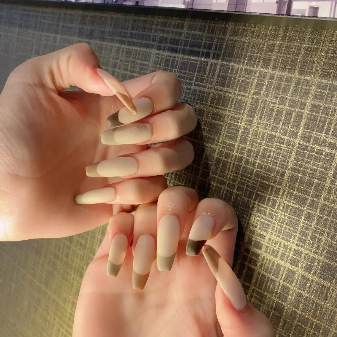 ネイル フレンチネイル マットネイル 橋本 千智のネイルデザイン