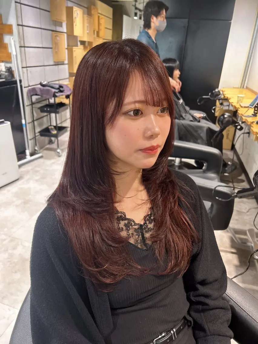 ロング カット ヘアカラー ヘッドスパ レイヤーStyle 🪽菜々実のヘアスタイル