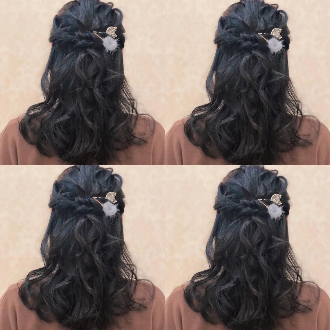 セミロング ヘアアレンジ ハーフアップ ヘアセット 🌷MAYU 🌷のヘアスタイル