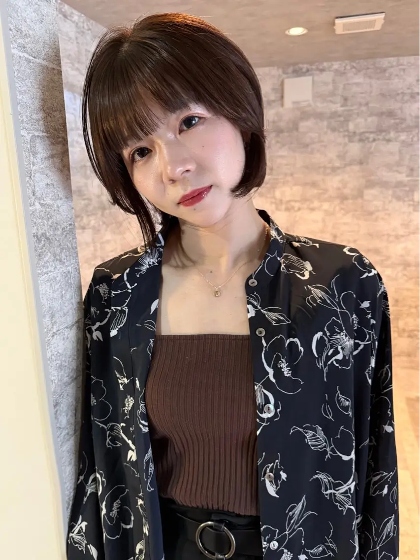 ショート カラー パーマ カット ヘアカラー 縮毛矯正 トリートメント mai / linoah˚✧のヘアスタイル