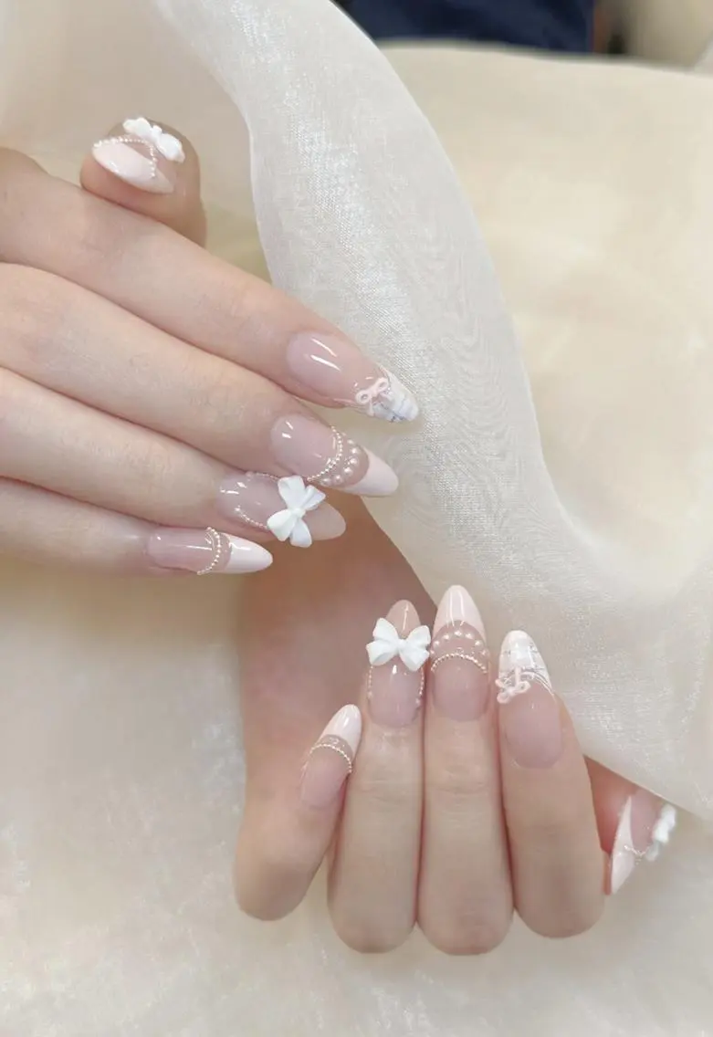 [初回ソフトジェルオフ無料]【チップ長さ出し】持ち込みデザイン(180分)💕の写真