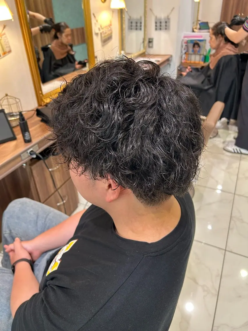 メンズ メンズパーマ カット パーマ 🫧モデル募集🫧 🌎Rino🔚のヘアスタイル