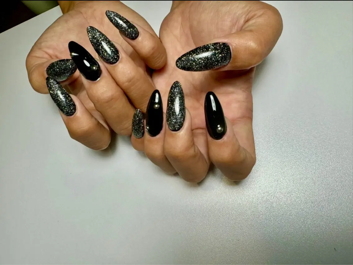 ネイル フラッシュネイル ロングネイル plum nailのネイルデザイン