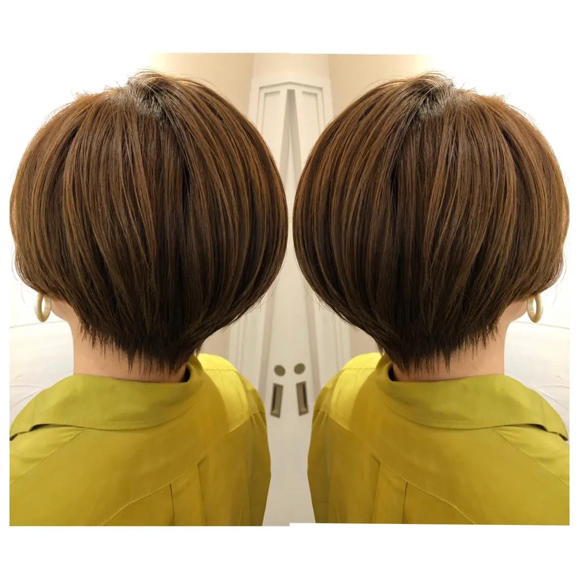 ショート カラー 丸みショート ベージュカラー くびれヘア ショートヘア ⚡️メンズ/波巻き/ 片岡篤宣/水戸⚡️のヘアスタイル