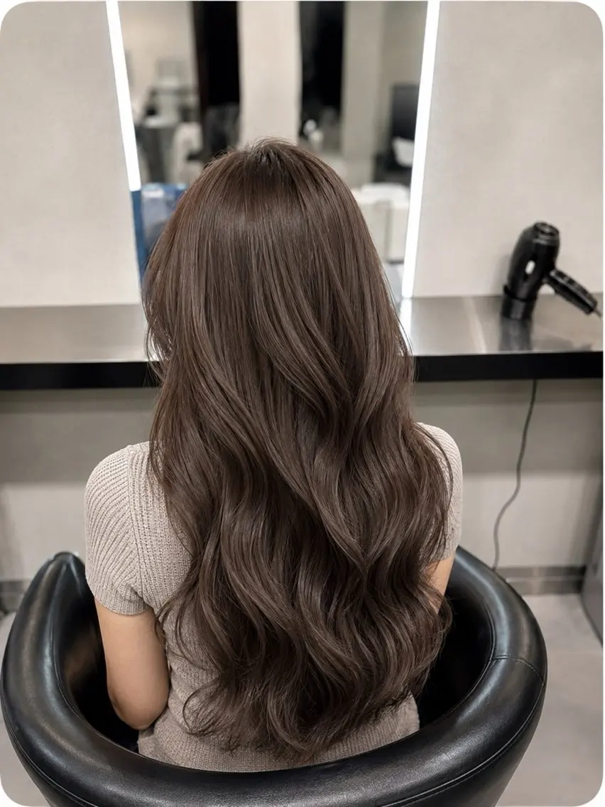 ミディアム カラー ブラウンカラー トリートメント 🌈ウルトワ水素 髪質改善naru🌈のヘアスタイル