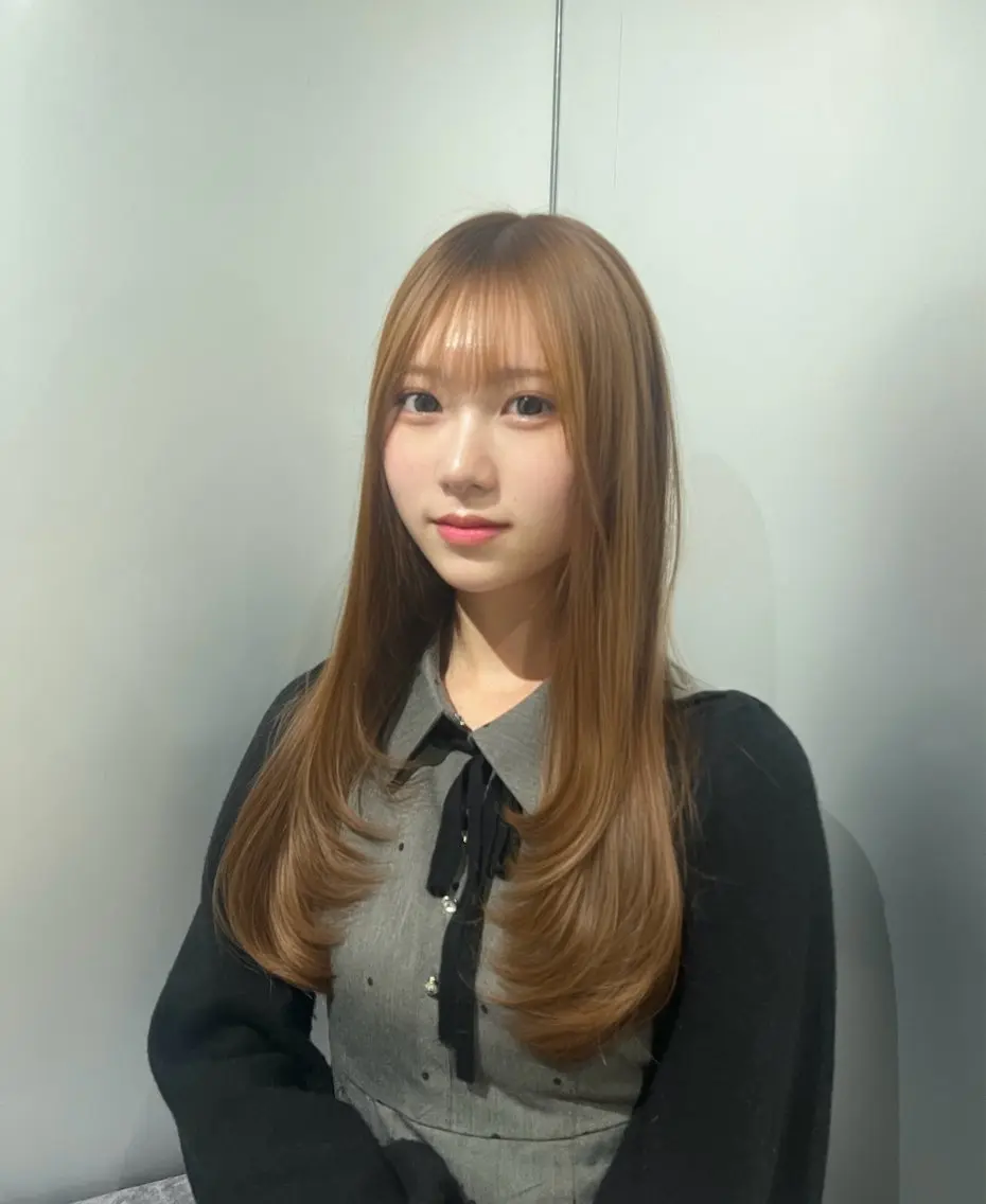 ロング カラー ベージュカラー オリーブベージュ レイヤーカット カット ヘアカラー トリートメント レイヤー/ブリーチ/ エクステ💫ひかるのヘアスタイル