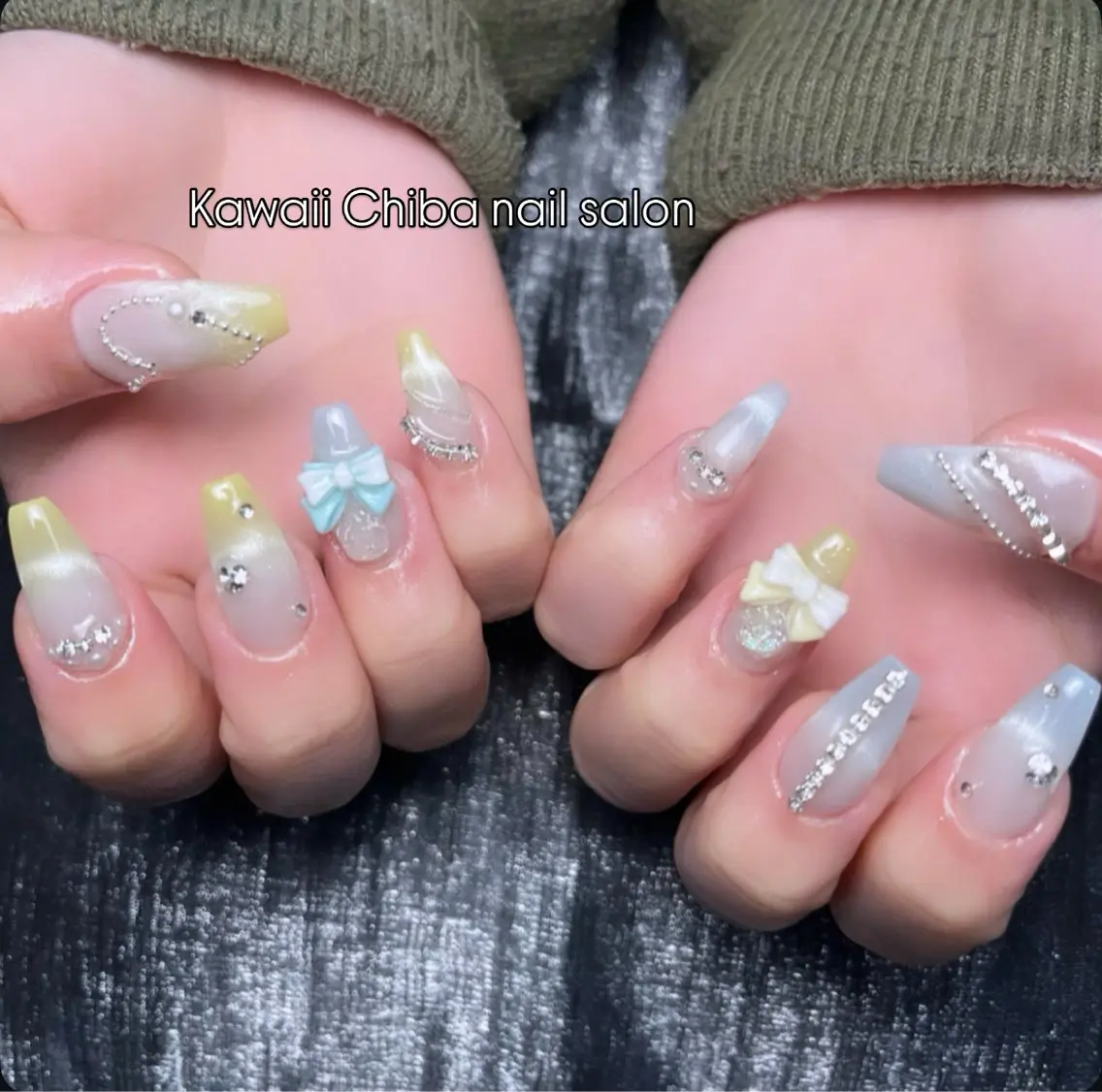 ネイル チークネイル 桜ネイル 長さ出し フラワーネイル フレンチネイル ハンドネイル ハンドケア Kawaii Chiba nailのネイルデザイン