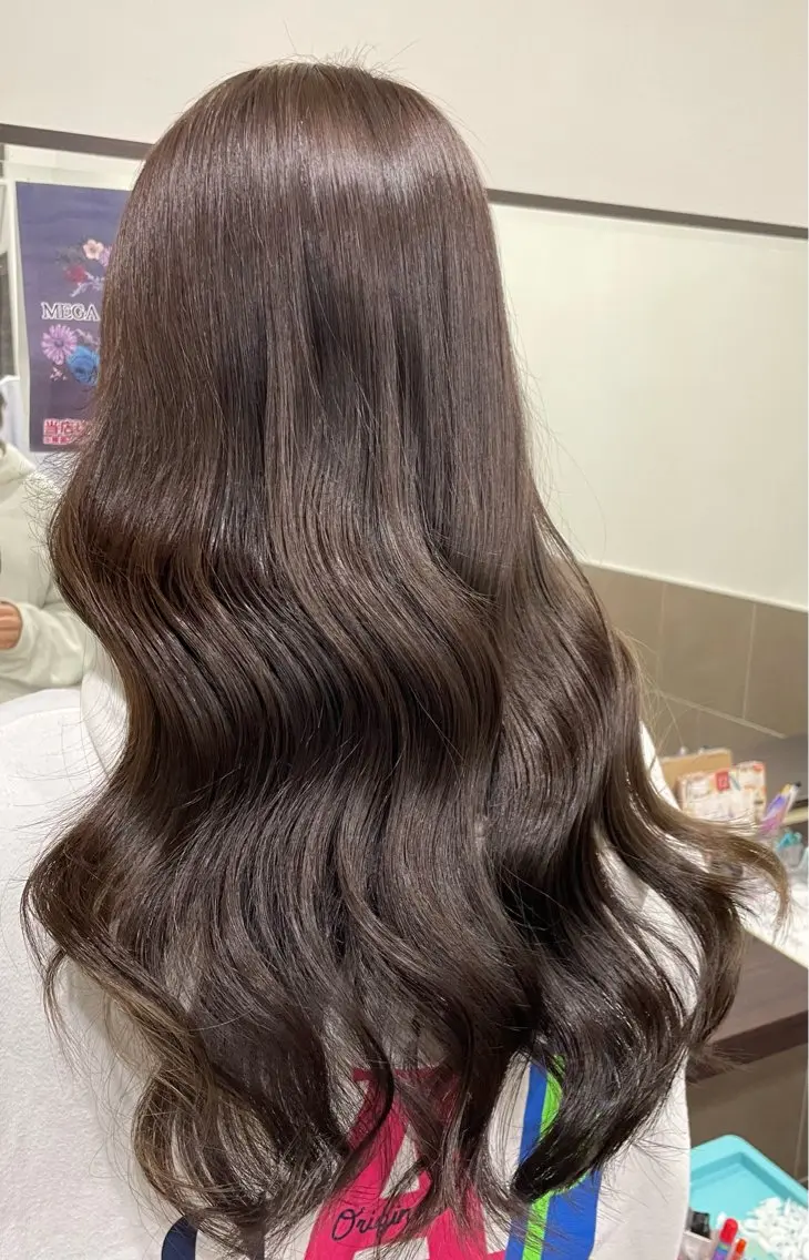 👑人気No.1メニュー👑💜ワンカラー +トリートメント💜《シャンプーブロー込み》🫧大人気透明感カラー🫧の写真