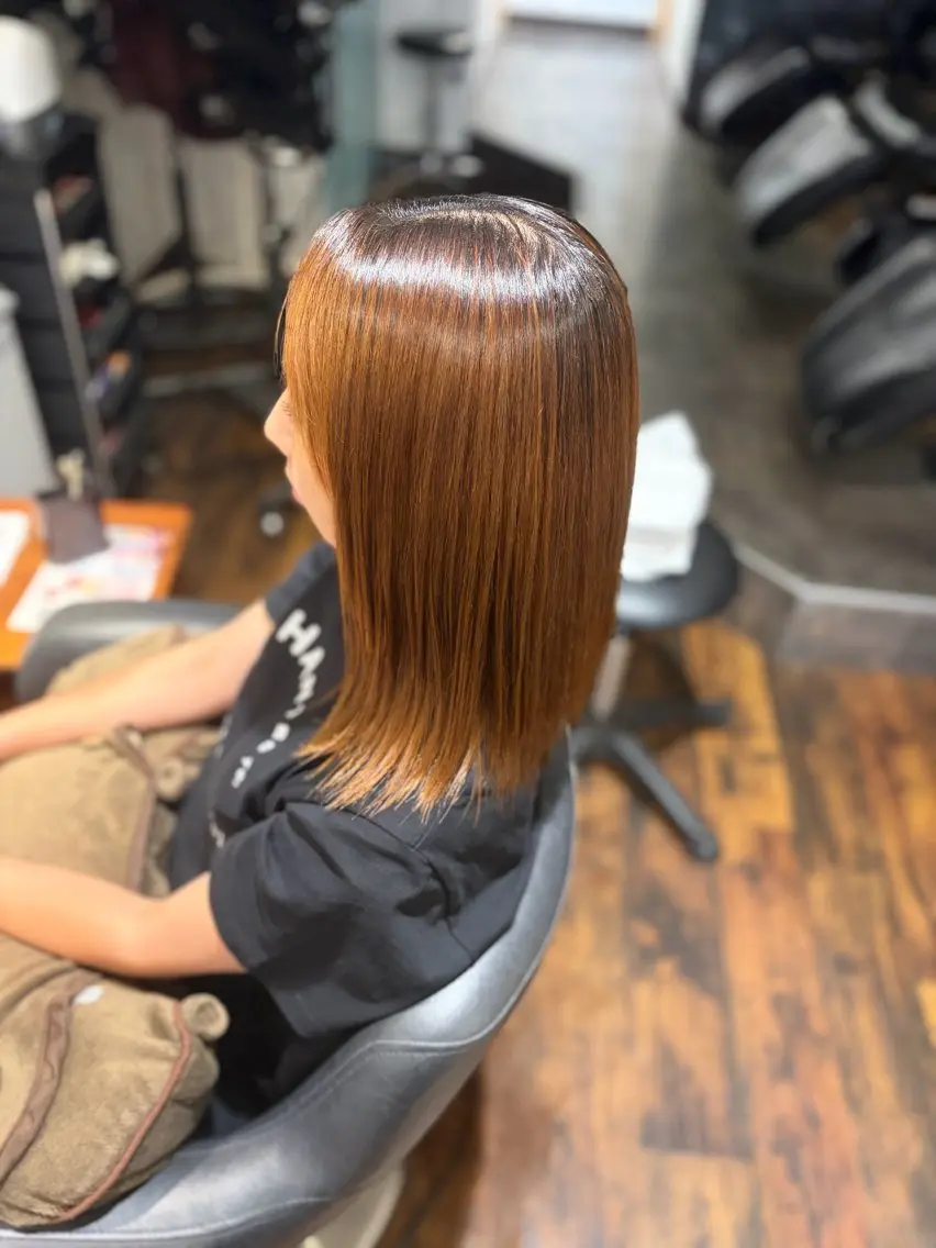 ミディアム 縮毛矯正 縮毛矯正 ✨矯正口コミ4.9✨ 歴21年代表ヨシアキのヘアスタイル