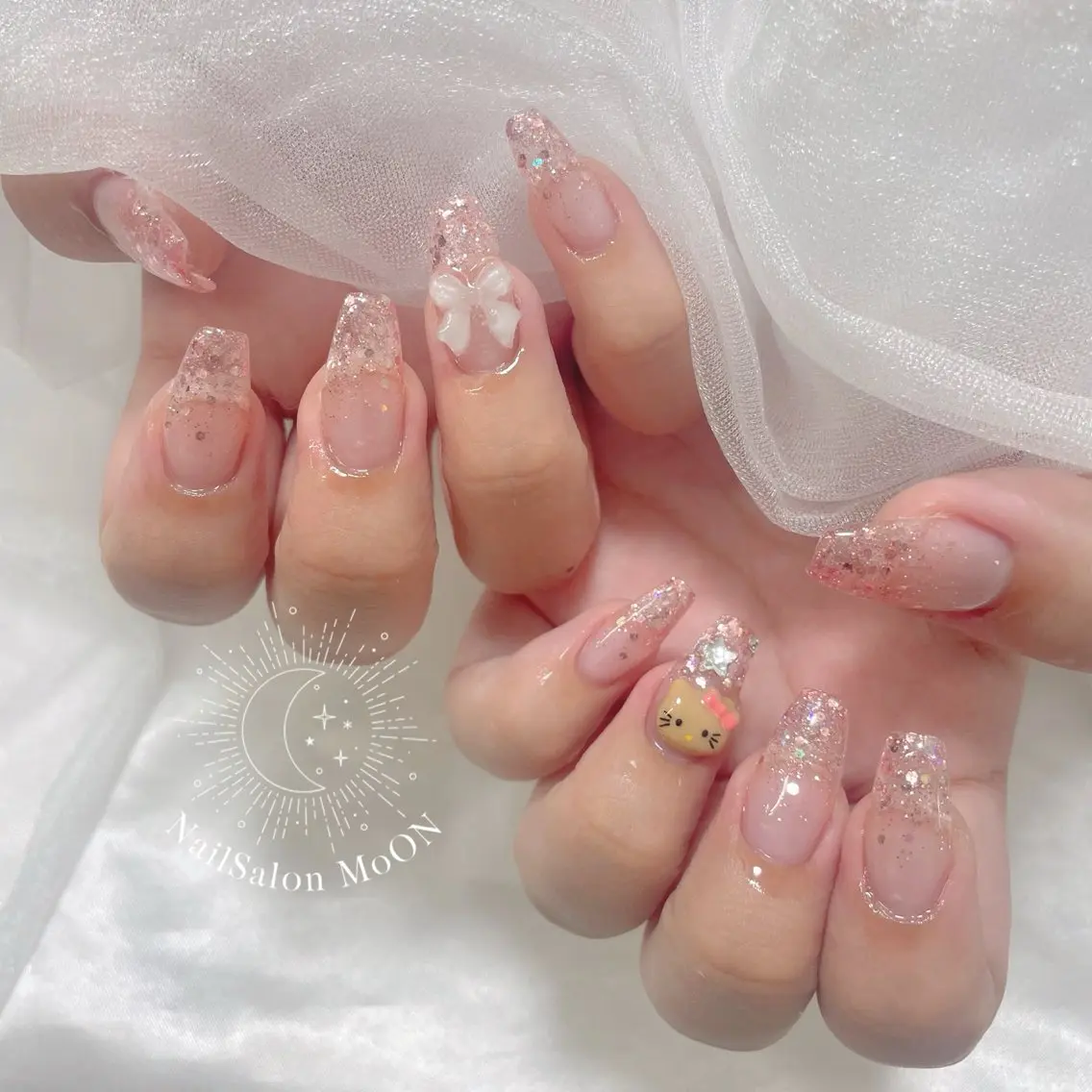 ネイル ハンドネイル ハンドケア MoON...❤︎ MeGuのネイルデザイン