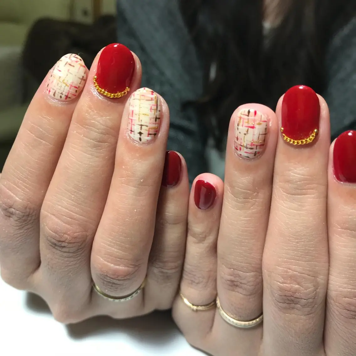 ネイル ツイードネイル RireOne ~リルワン~のネイルデザイン