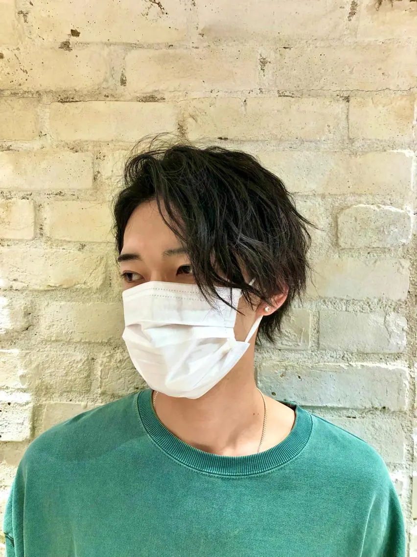 メンズカット＋波巻きパーマの写真