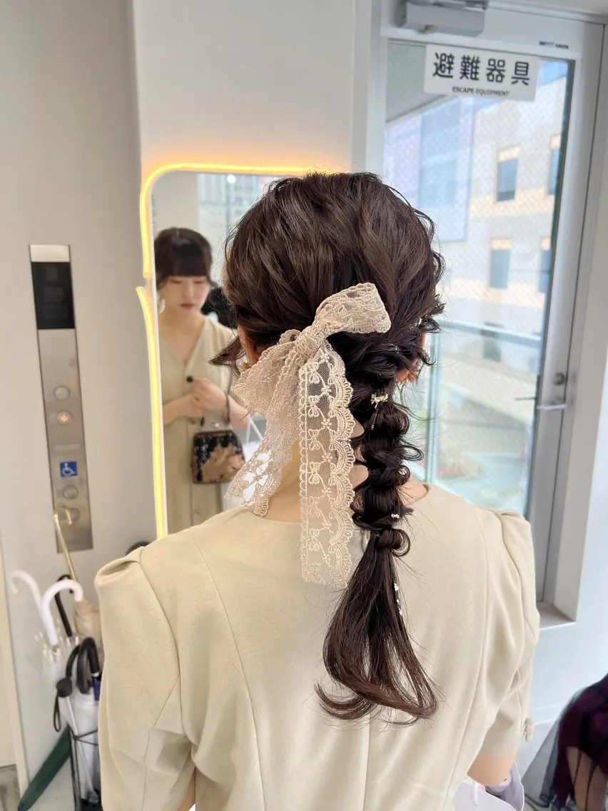 セミロング ヘアセット maya🇰🇷韓国 レイヤー/顔まわりのヘアスタイル