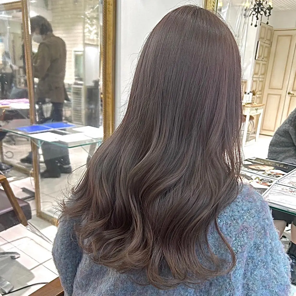 ロング カラー ヘアアレンジ 透明感カラー 古山 結季🌙🖤のヘアスタイル