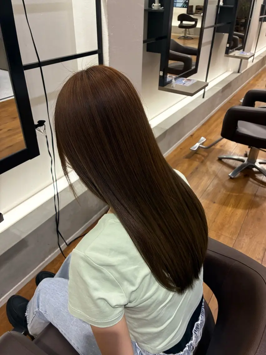 カラー 透明感カラー ヘアカラー 石川 菜月のヘアスタイル