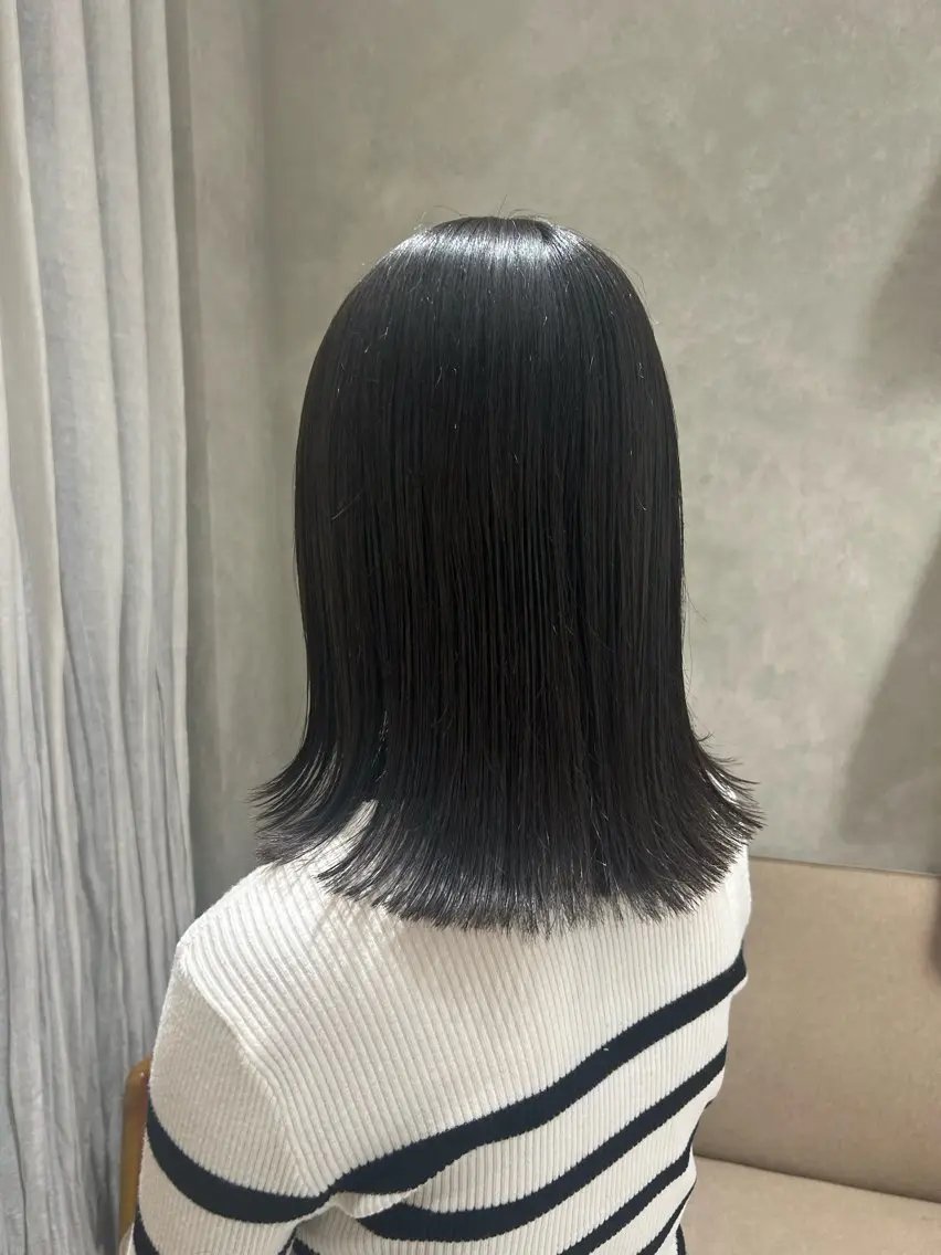 ミディアム mayu ☺︎ / ワンカラー上永谷のヘアスタイル