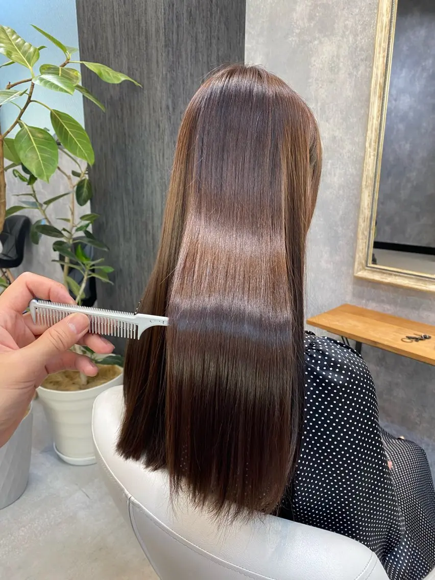 カラー+美髪カラー+専用シングルTR+ナノスチーム付きの写真
