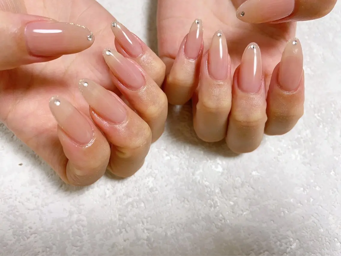 ネイル オーロラネイル フラワーネイル フットネイル フレンチネイル ジェルネイル ハンドネイル mogunail &blowのネイルデザイン
