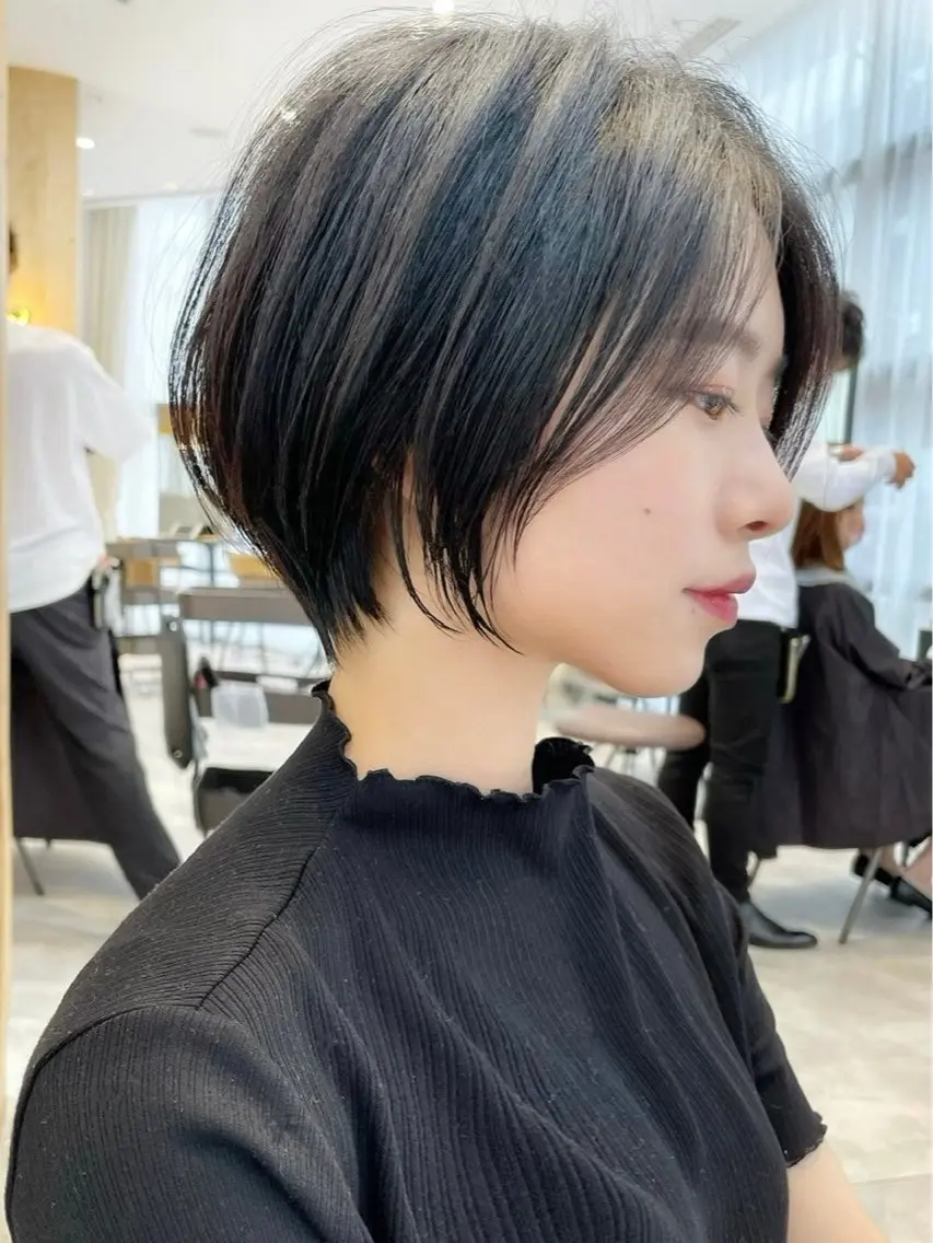 ショート カラー カット ヘアカラー 似合わせショート特化 大阪豊中/山地のヘアスタイル
