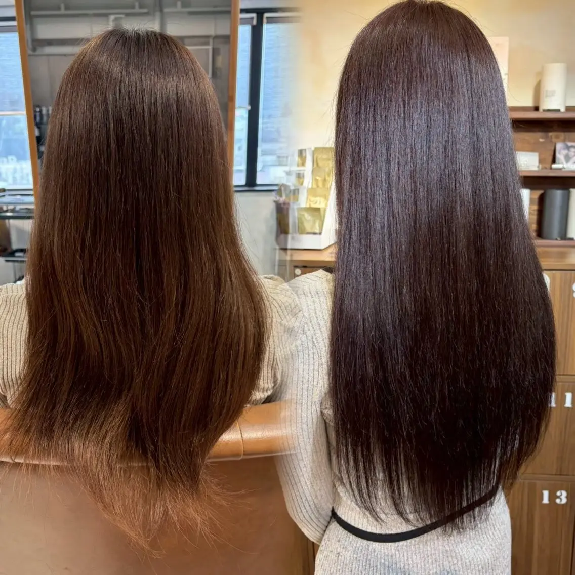 ロング カラー グレージュ エクステ ANKH CROSS 🍒SHIANのヘアスタイル