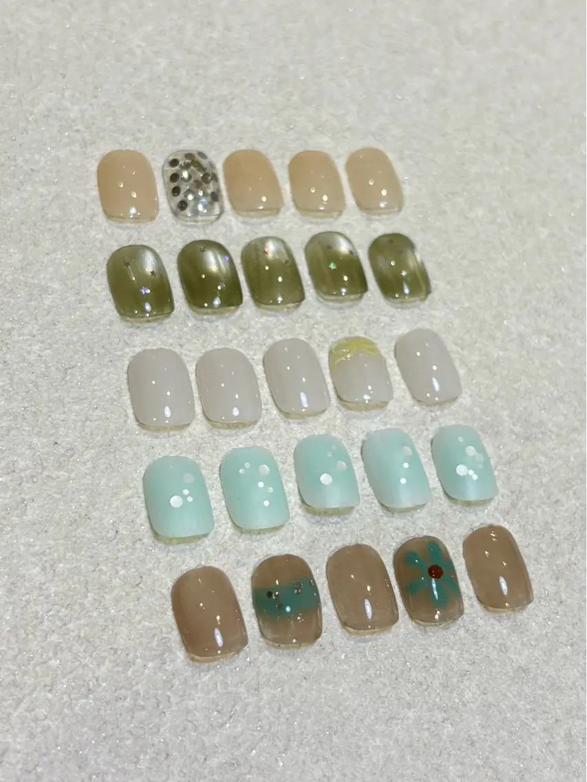 平日限定!【オフあり】定額デザイン/サルプルアート/フィルイン/⚠️色変更・長さ出しNGの写真