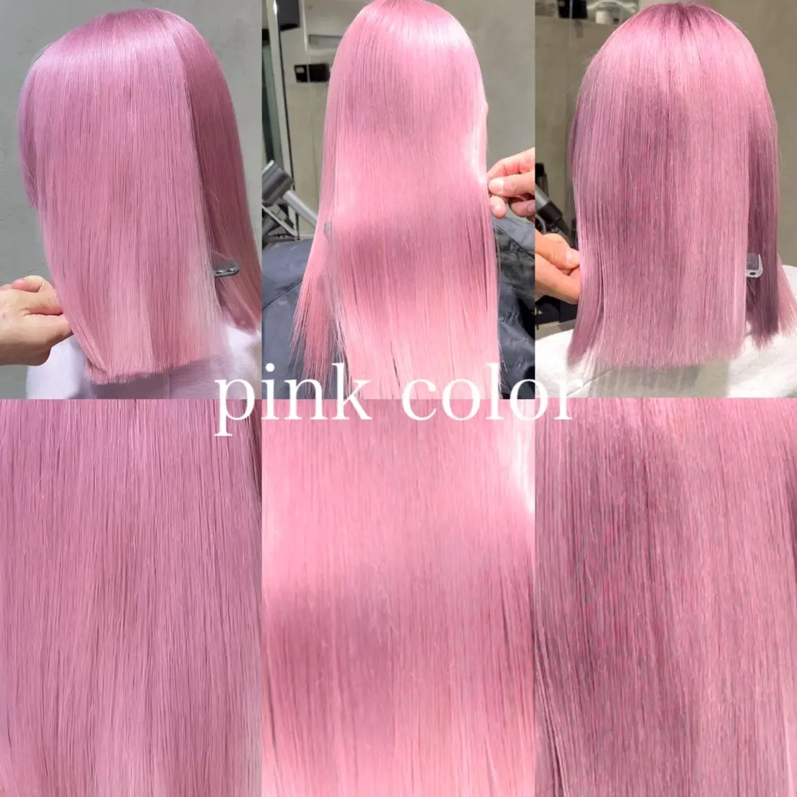 セミロング カラー ピンクカラー 朝倉 啓太のヘアスタイル