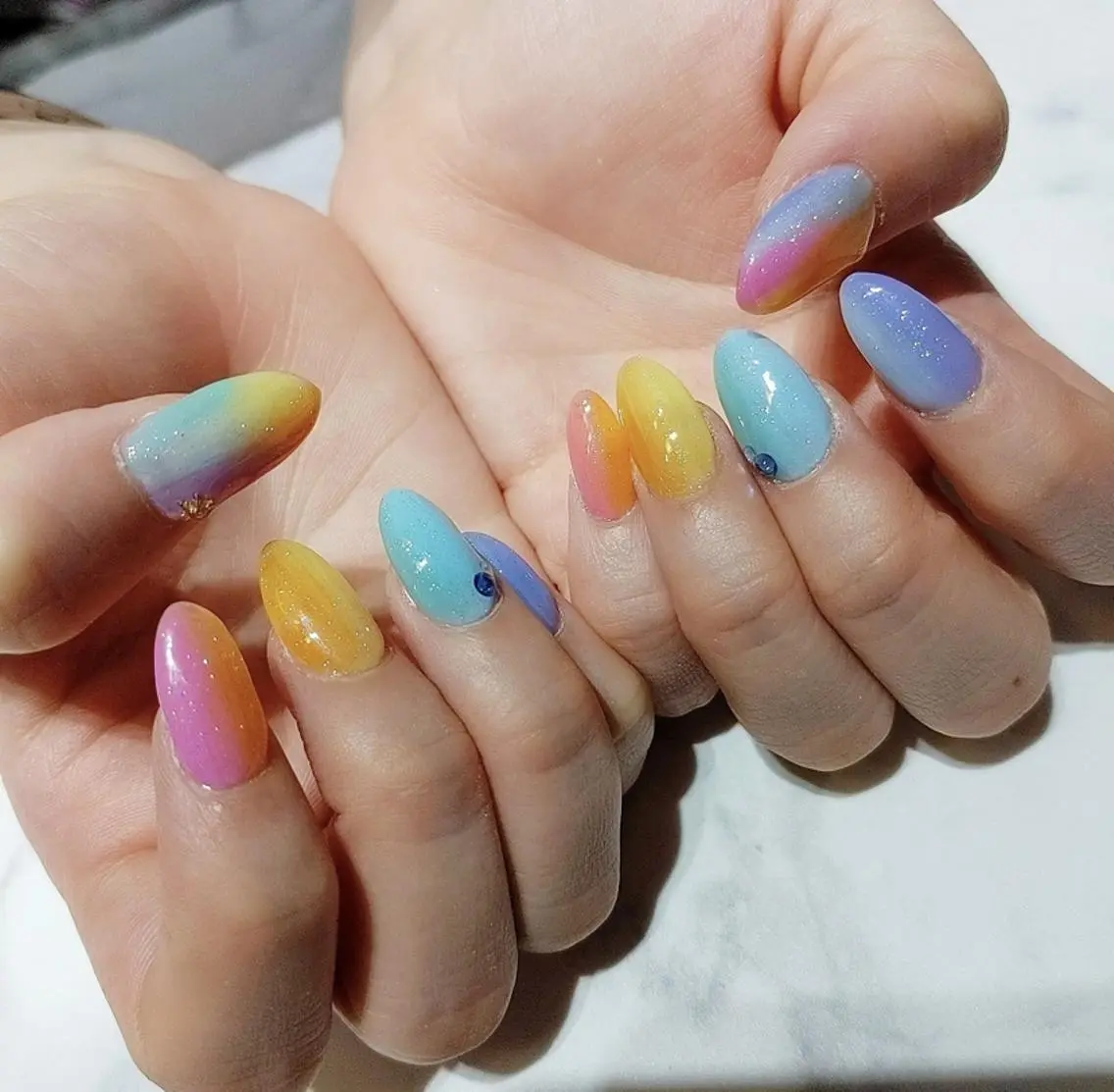ネイル ハンドネイル あ きのネイルデザイン