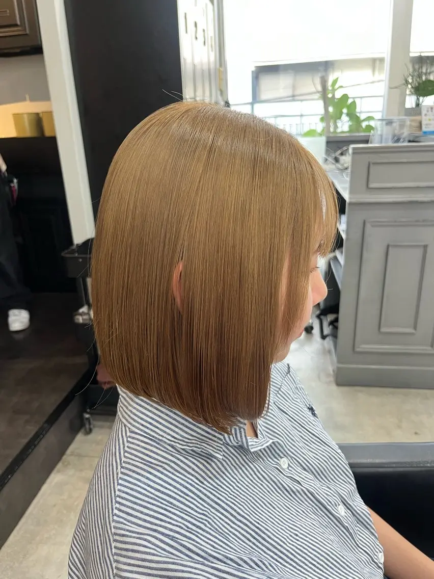 ミディアム カラー ヘアカラー トリートメント ヘアセット 🎀透明感 カラー🎀ミズキのヘアスタイル
