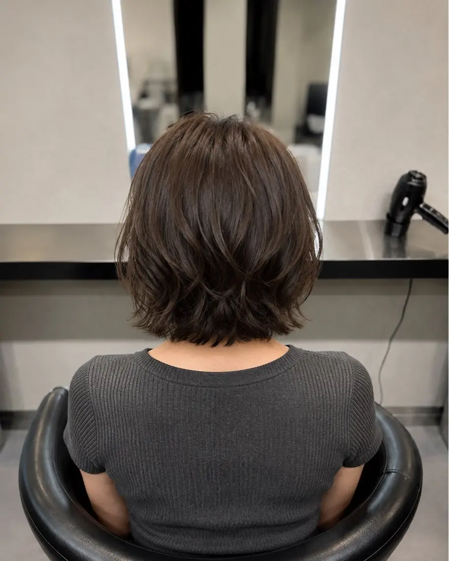 ミディアム カラー ブラウンカラー トリートメント 🌈ウルトワ水素 髪質改善naru🌈のヘアスタイル