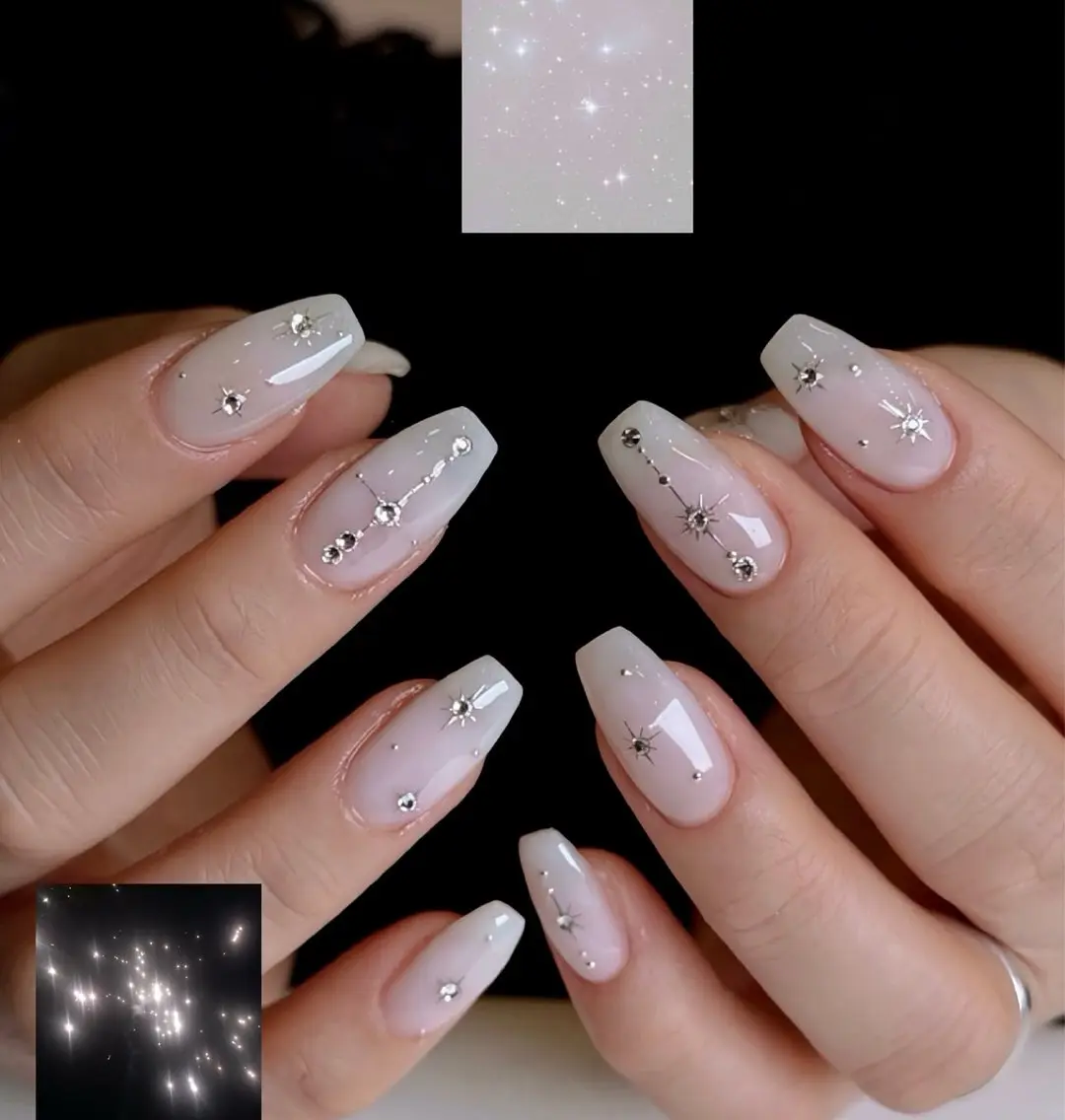 ネイル ハンドネイル 🎀PG🩵 ネイルサロンのネイルデザイン