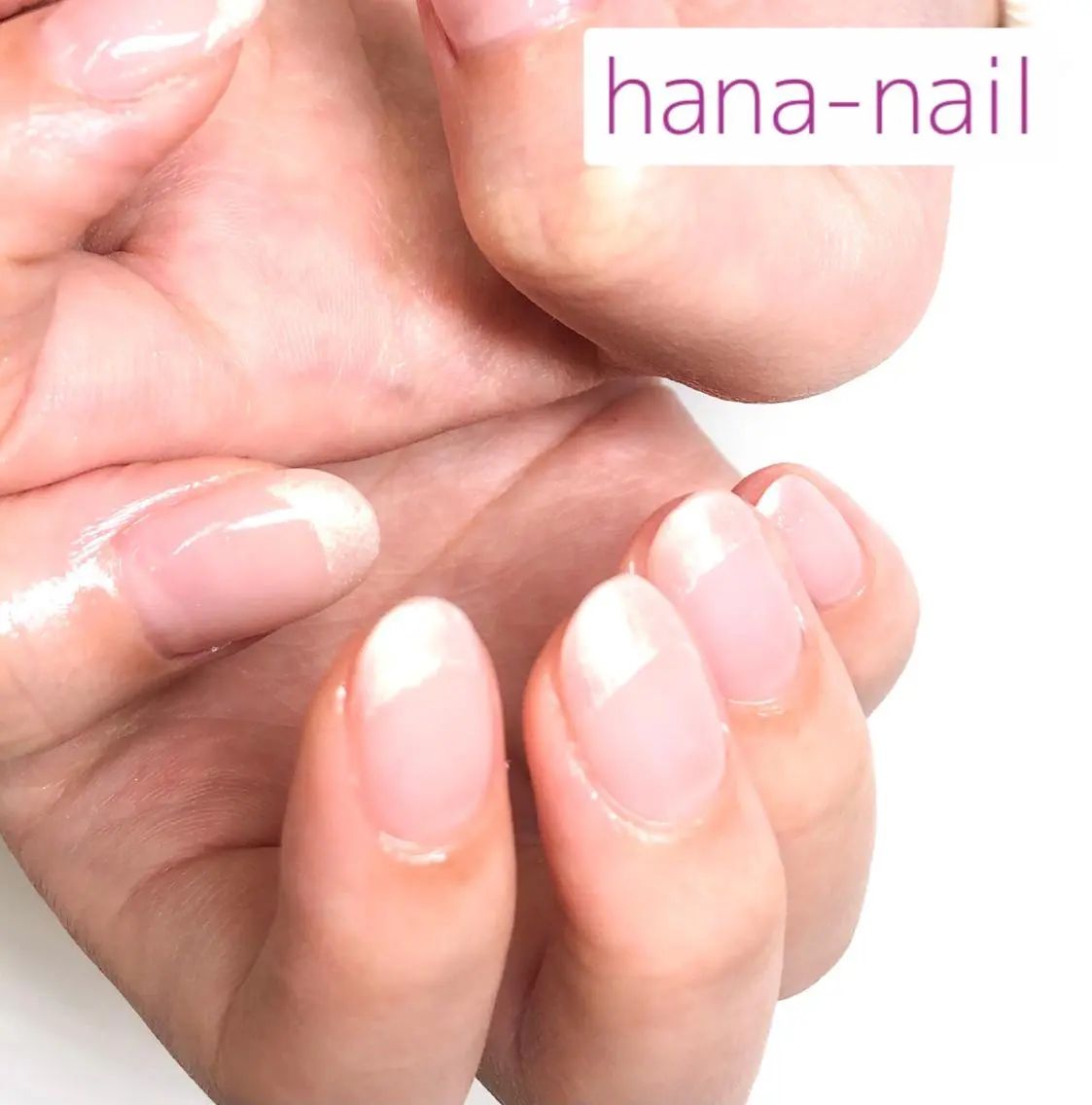 ネイル オーロラネイル ミラーネイル ピンク Kao hana-nailのネイルデザイン