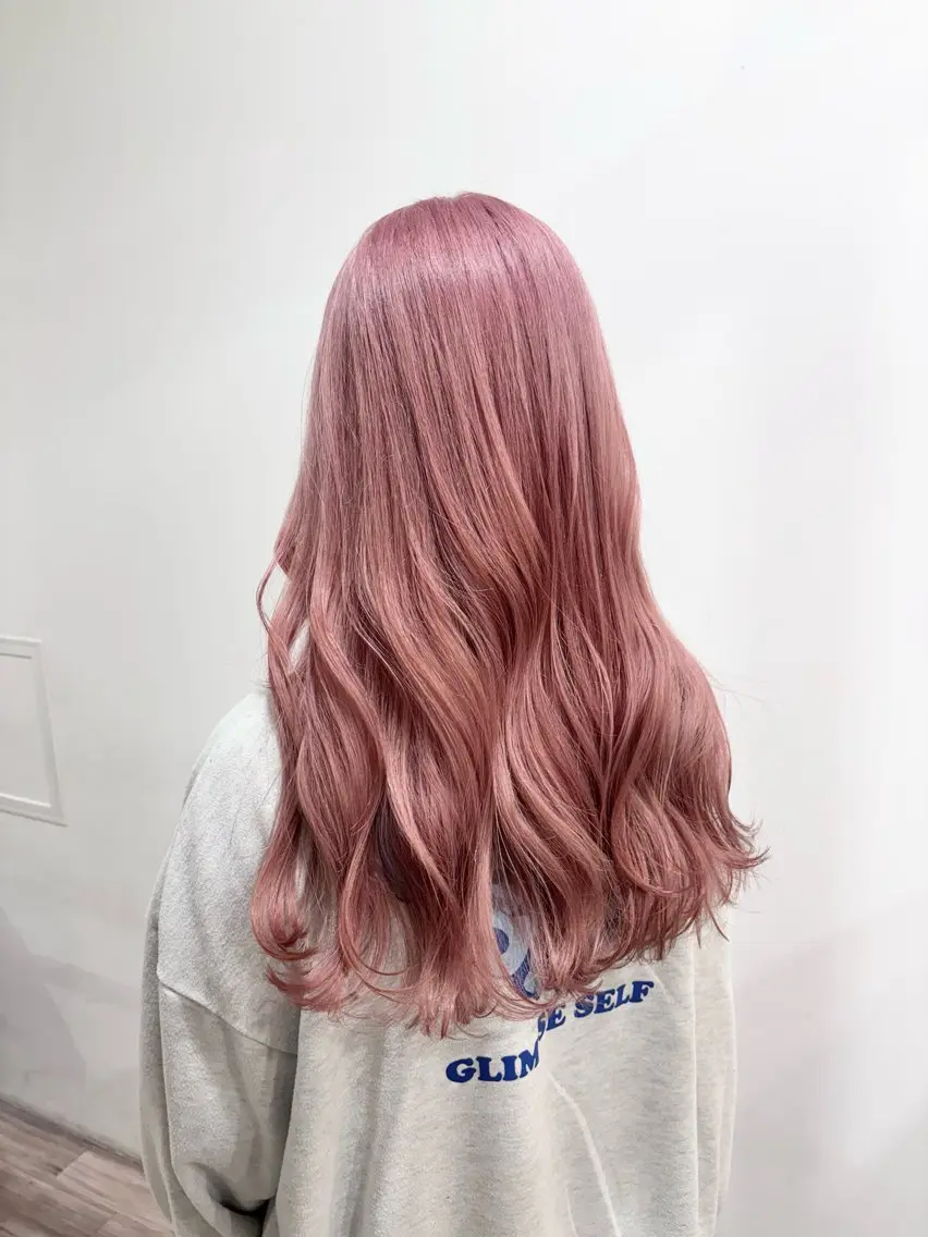 ロング カラー カット ヘアカラー たなか もえなのヘアスタイル