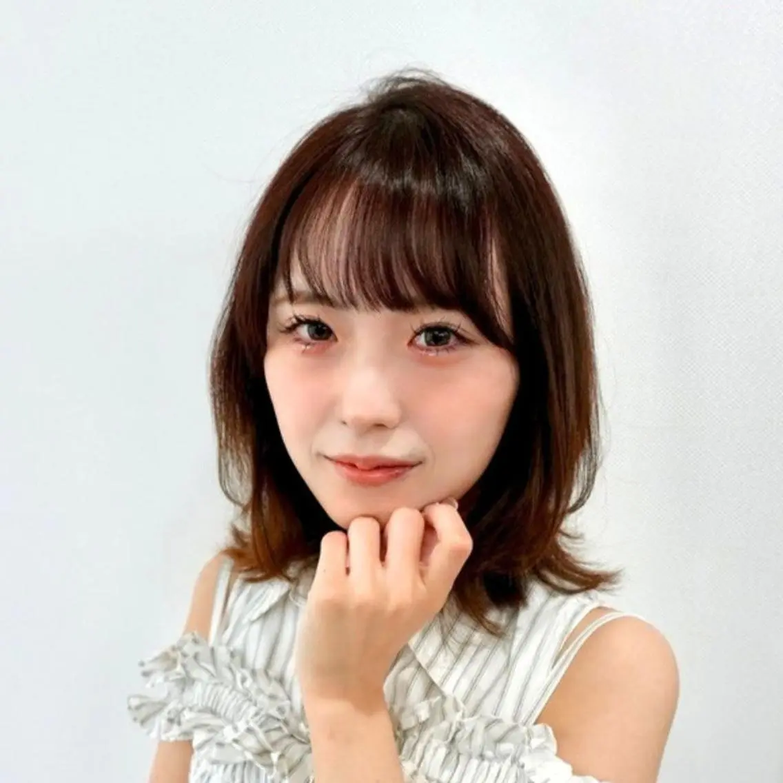 ミディアム カラー ブラウンカラー チョコレートブラウン 透明感カラー ボブ シースルーバング ❇️安達 優心❇️ レイヤー/艶髪特化のヘアスタイル