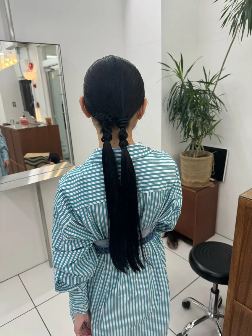 ロング ヘアアレンジ ヘアセット MIES amane(アマネ)のヘアスタイル