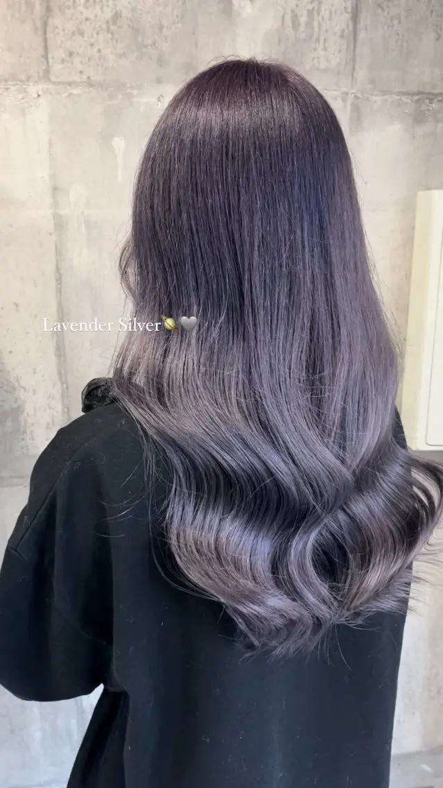 ロング カラー 透明感カラー ヘアカラー トリートメント ♡🎀垢抜け透明感 カラーaomi🐇♡のヘアスタイル