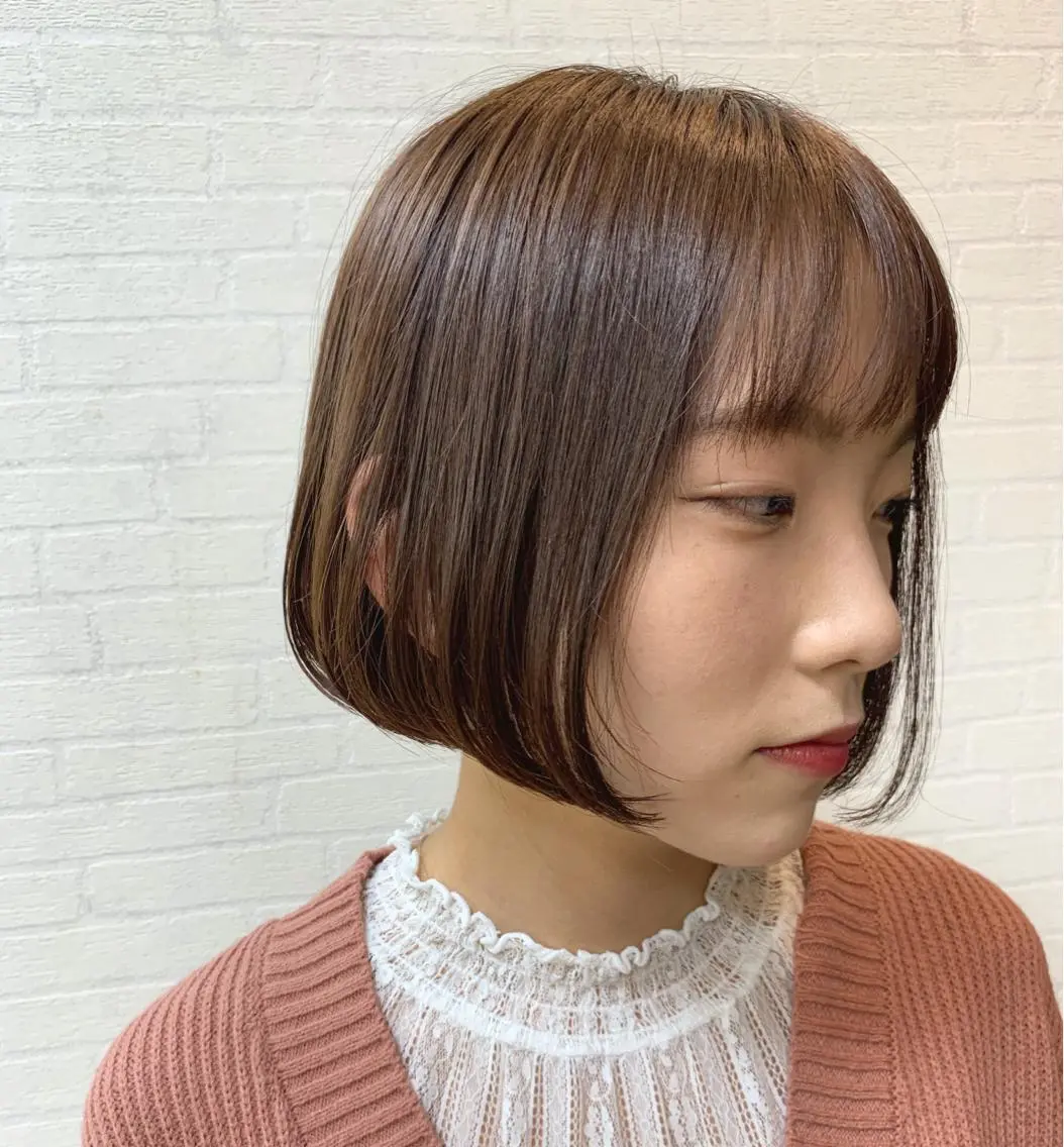 ショート 切りっぱなしボブ ショートボブ ハンサムショート ボブ ショートヘア カット トリートメント 初めてのショート お任せください✂️のヘアスタイル