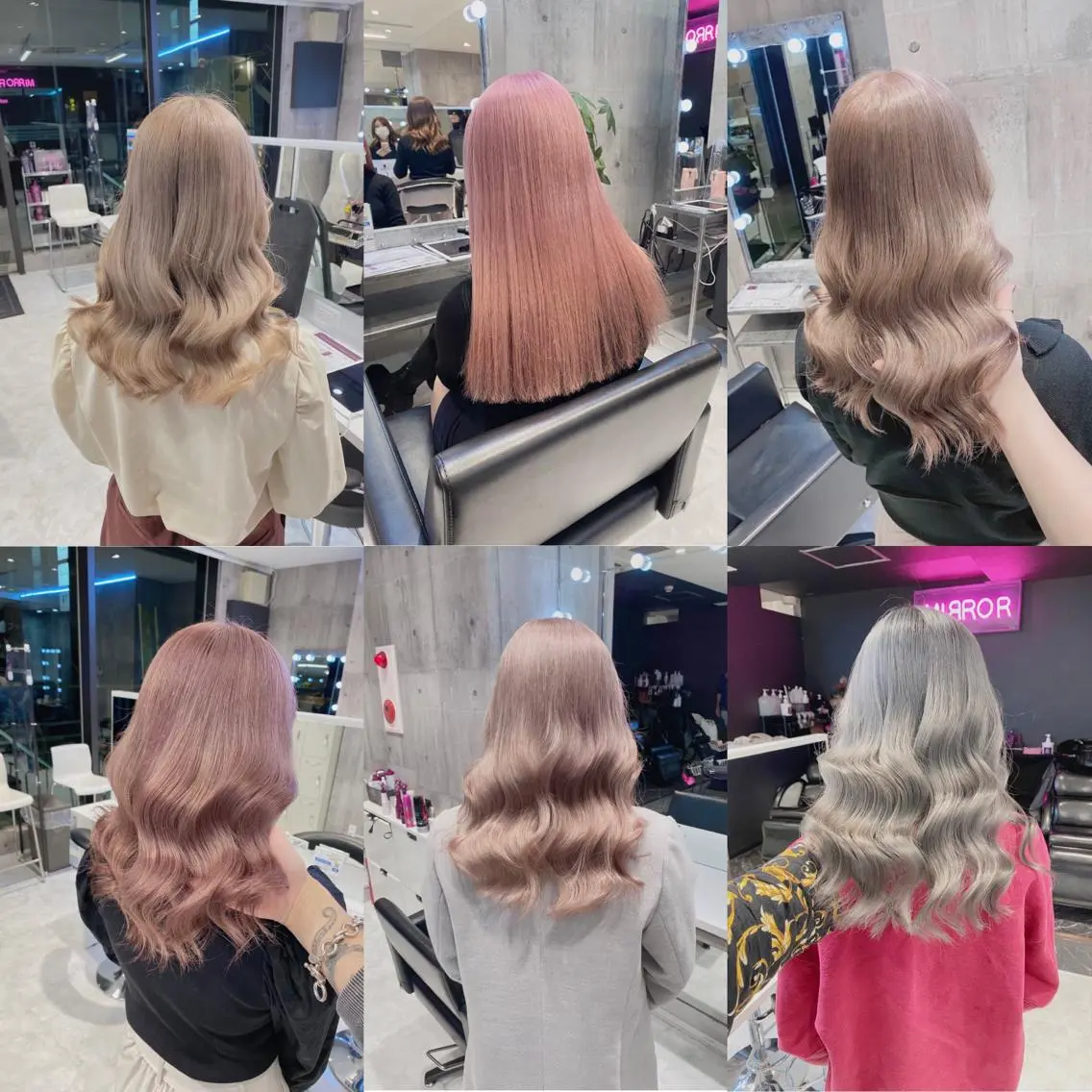 セミロング カラー ヘアアレンジ メンズ カット ヘアカラー トリートメント ハイトーン特化💍 chloe💍韓国のヘアスタイル