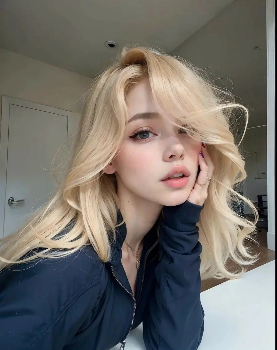 ロング カラー モテ髪ハイトーン🫧 serina🎀池袋のヘアスタイル