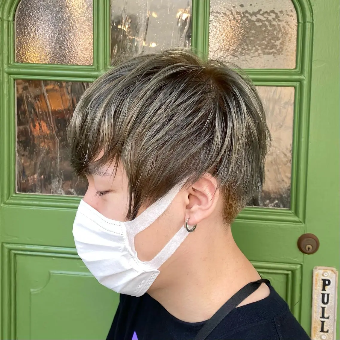 カラー メンズ メンズブリーチ ブリーチ ブロンド ケアブリーチ カット ヘアカラー ヘッドスパ BRITS 渡辺 菜々子のヘアスタイル