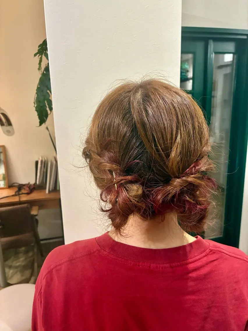 カラー ヘアアレンジ 清水 美香のヘアスタイル